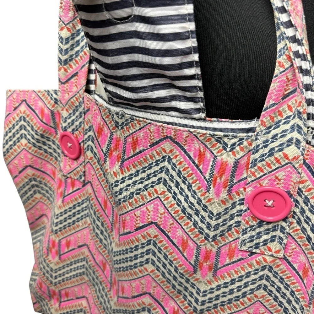 Reversible Large Beach Shopping Tote Shoulder Bag Nautical Boat Market Cotton